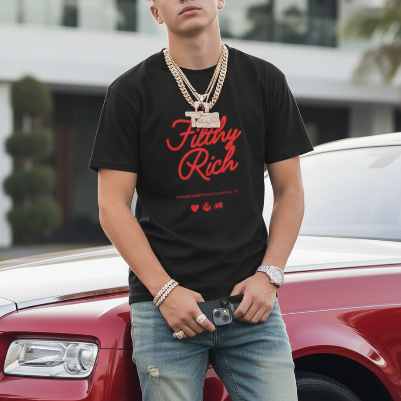 Filthy Rich Unisex heavyweight t-shirt